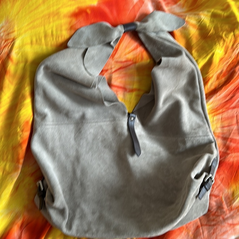 Suede Genuine leather bag Made in Italy in verg good condition